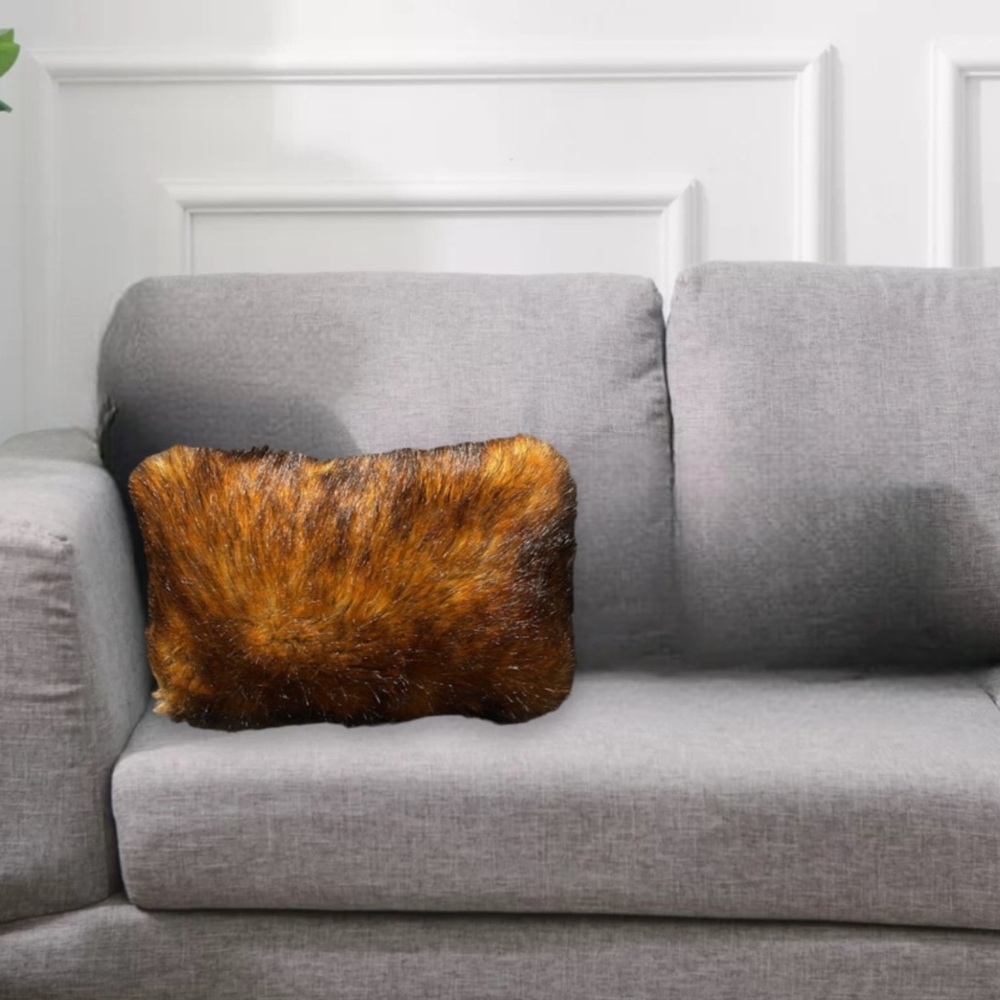 Dreamweavers Rectangular Faux Fur Throw Pillow